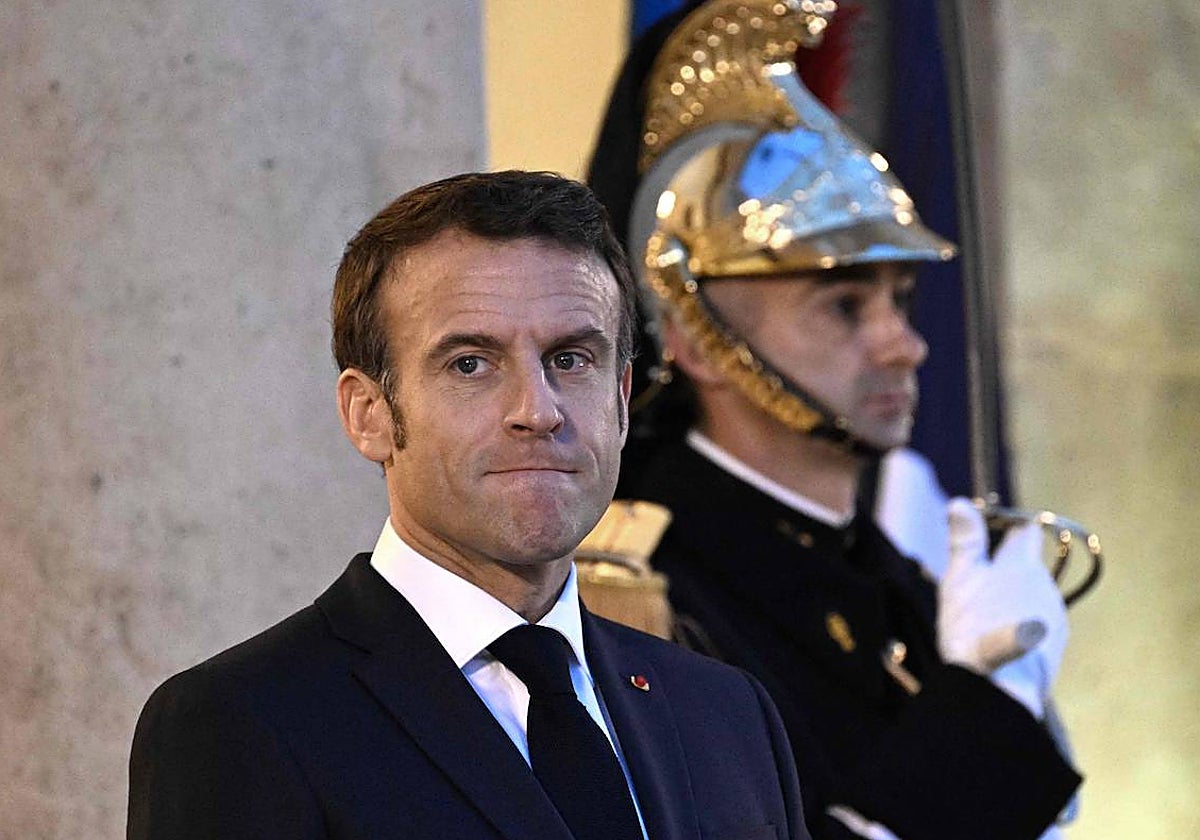 El presidente de Francia, Emmanuel Macron