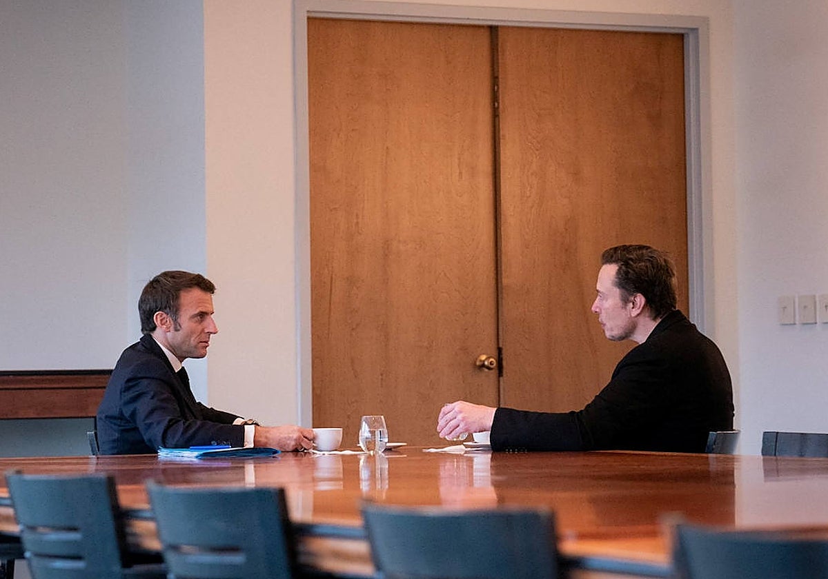 Reunión de Macron con Musk en Nueva Orleans