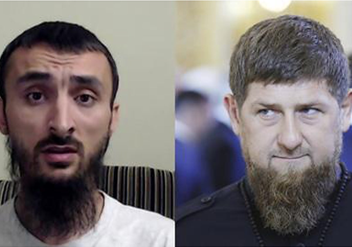 A la izquierda, Tumso Abdurajmanov. A la derecha, Ramzan Kadírov