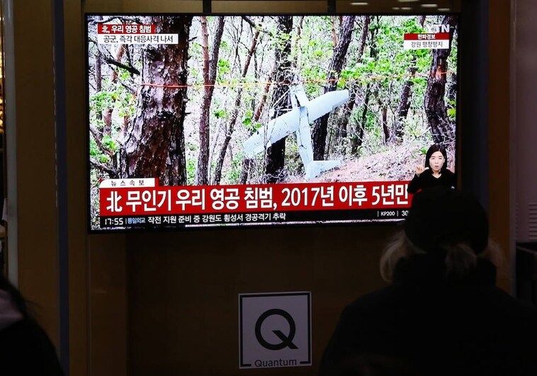 Alerta en Corea del Sur después de que varios drones norcoreanos invadieran su espacio aéreo