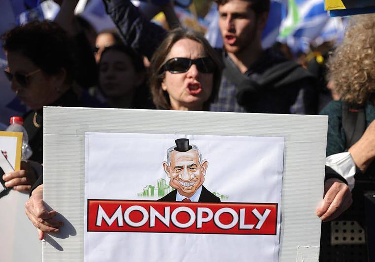 Protestas en Jerusalén contra el nuevo Gobierno de Netanyahu