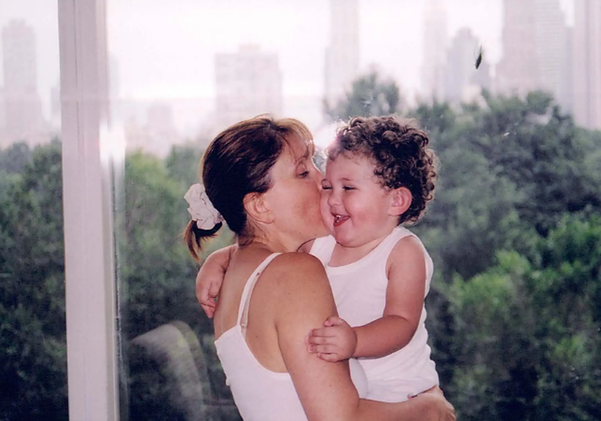 Gigi Jordan con su hijo