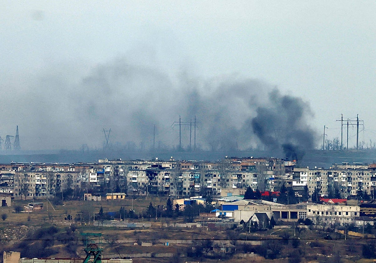 Bombardeo en Soledar, una de las regiones donde se concentran los ataques