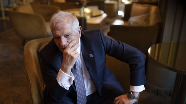 Borrell, en un momento de la entrevista