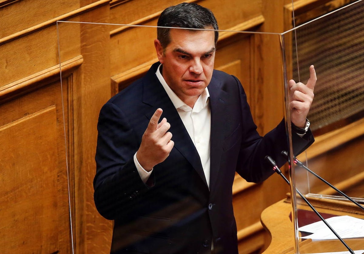 El líder del partido de izquierda radical Syriza, Alexis Tsipras
