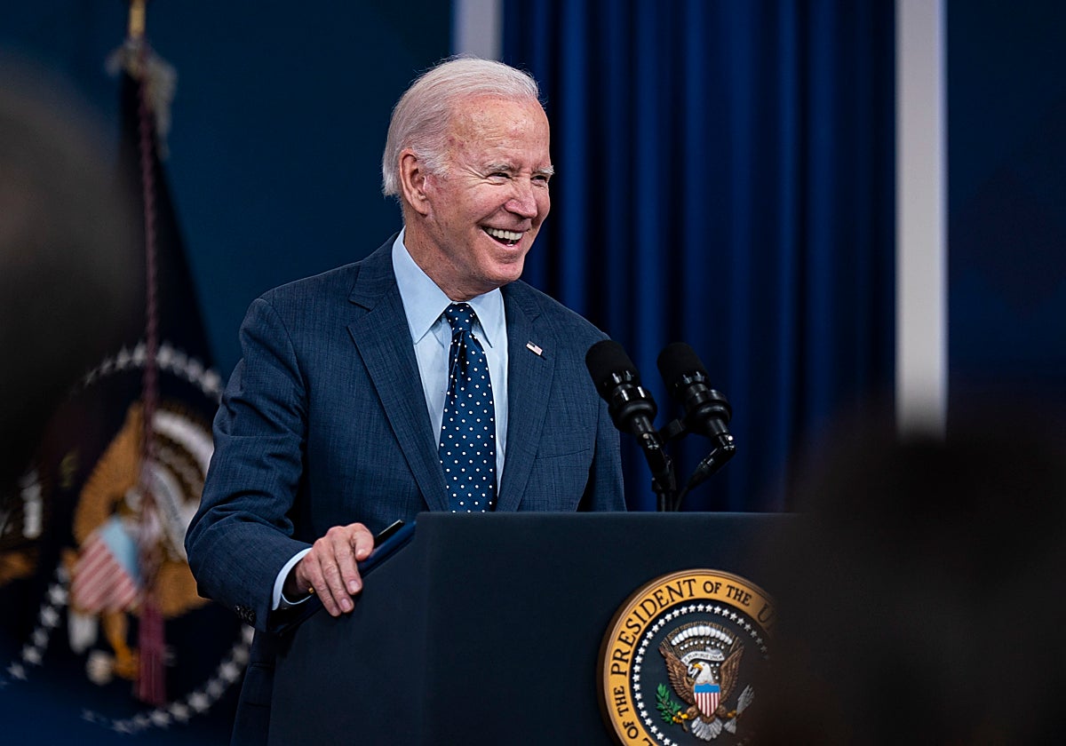 Joe Biden, en una rueda de prensa este jueves