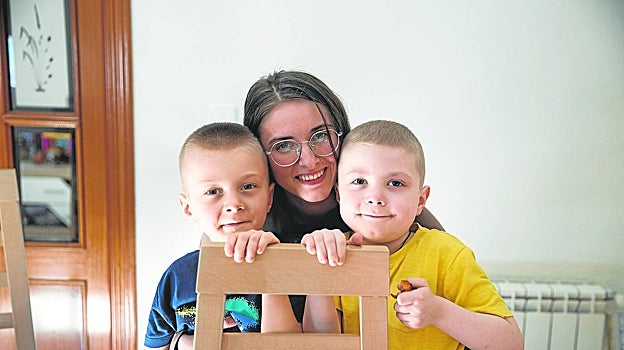 Mariia vino a España sola com Tymofii hace un año. Hace dos semanas llegó su otro niño, Pavlo