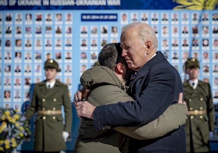 La visita de Biden a Zelenski en Kiev: de secreto absoluto y con gran cobertura militar