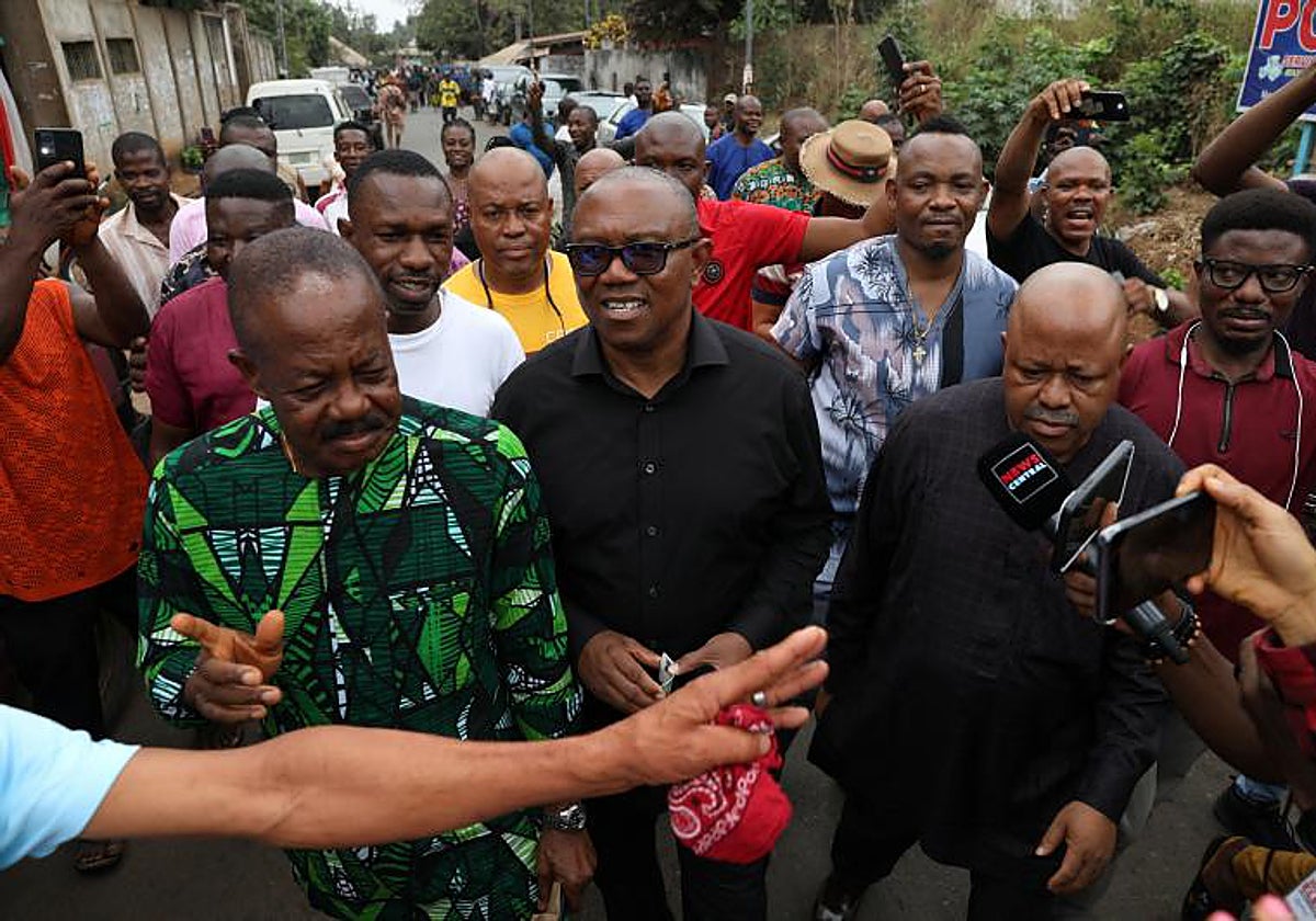 El candidato Peter Obi