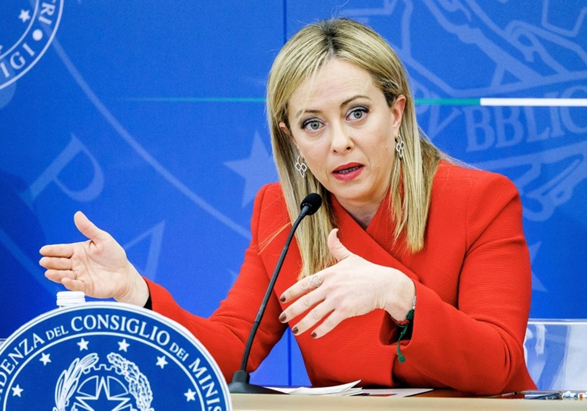 La primera ministra de Italia, Giorgia Meloni