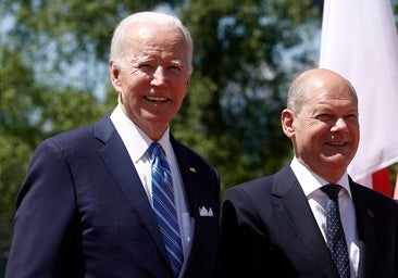 Scholz, a solas con Biden en el Despacho Oval