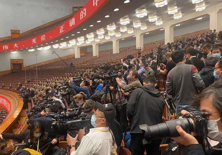 En la trastienda de la Asamblea Popular china: desacoplamiento mediático con Occidente y periodistas del Sur Global con gastos pagados