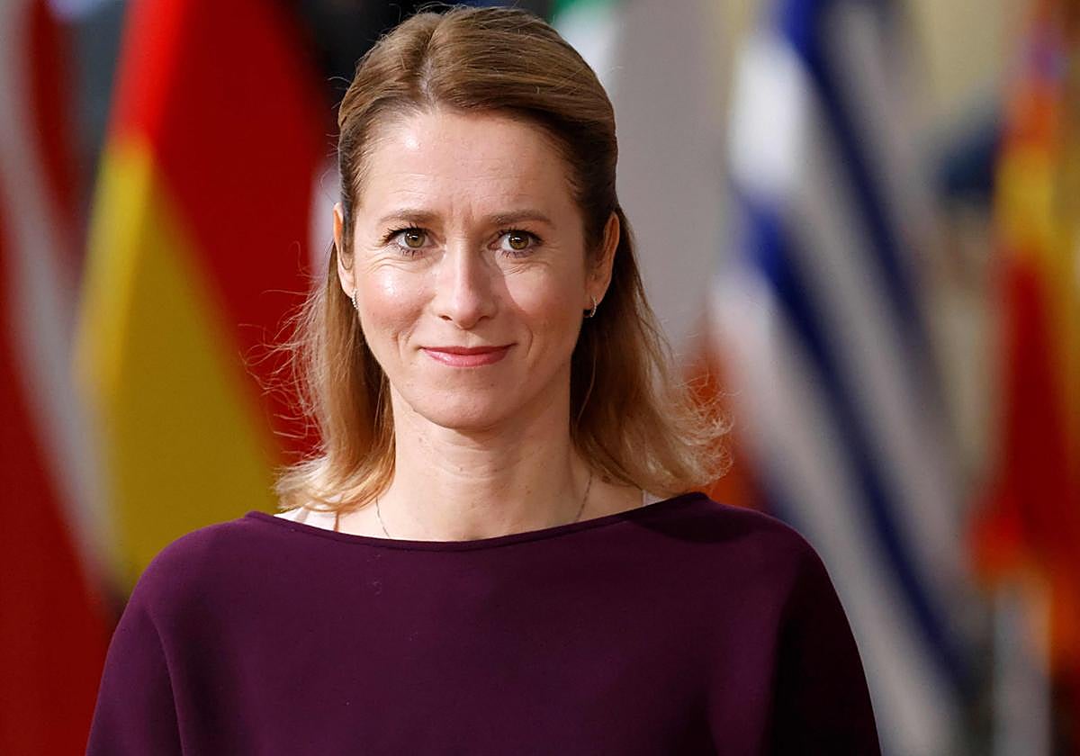 La primera ministra de Estonia, Kaja Kallas