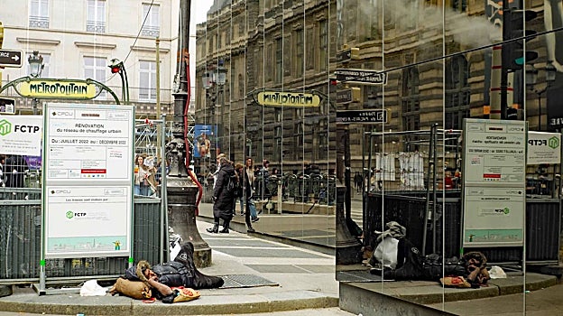 París, rue de Rivoli. La capital se enfrenta a un problema de salud pública