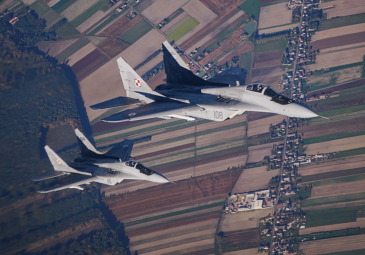 Mig-29 que Polonia enviará a Ucrania