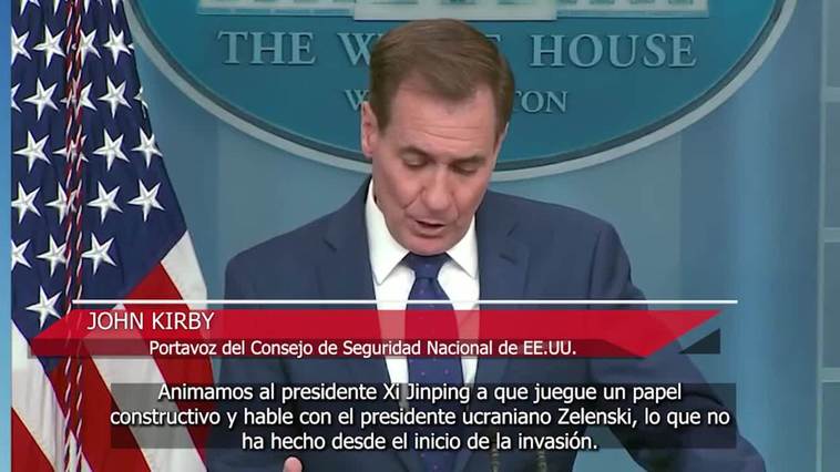 Estados Unidos vigilará a China "muy de cerca" ante la visita de Xi Jinping a Rusia