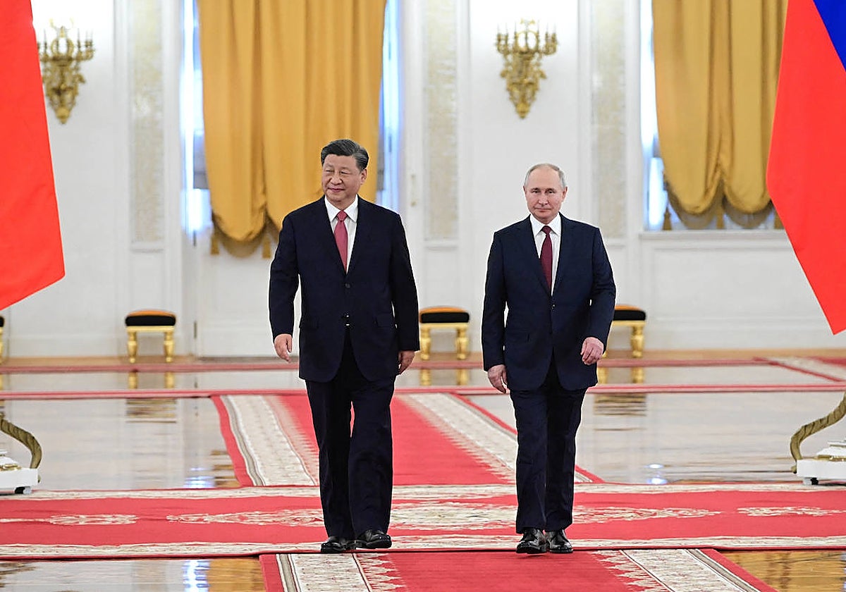 Putin y Xi Jinping, en Moscú