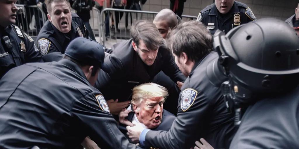 ¿Trump, Detenido? La Historia Tras Esta Imagen Que Se Ha Hecho Viral