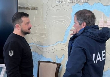 Zelenski viaja a Zaporiyia para animar a sus tropas en la línea del frente