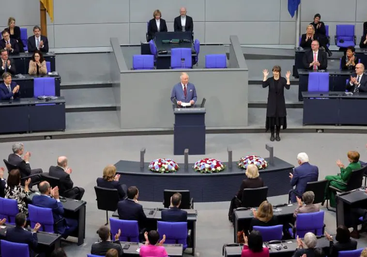 Carlos III en el Bundestag: «La invasión rusa de Ucrania amenaza la seguridad de toda Europa»