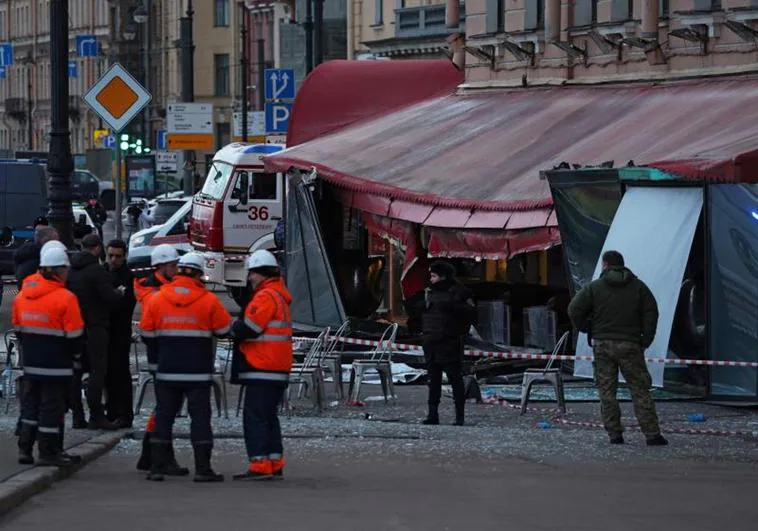 A pro-Russian blogger was killed in a bomb attack in St. Petersburg