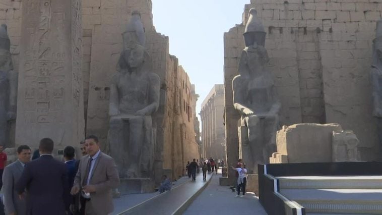 El féretro de Ramses II llega a París para una exposición temporal