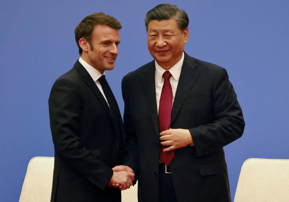Macron visita a Xi Jinping en Pekín