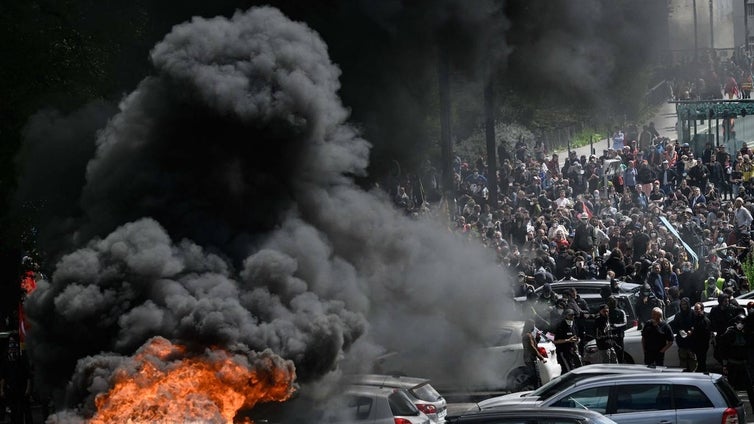 La Fiesta del Trabajo en Francia fue otra nueva protesta contra Macron