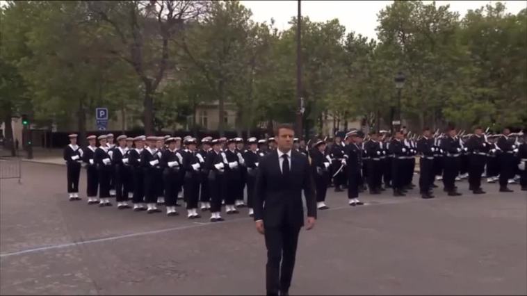 Francia celebra una ceremonia en París por el Día de la Victoria en Europa