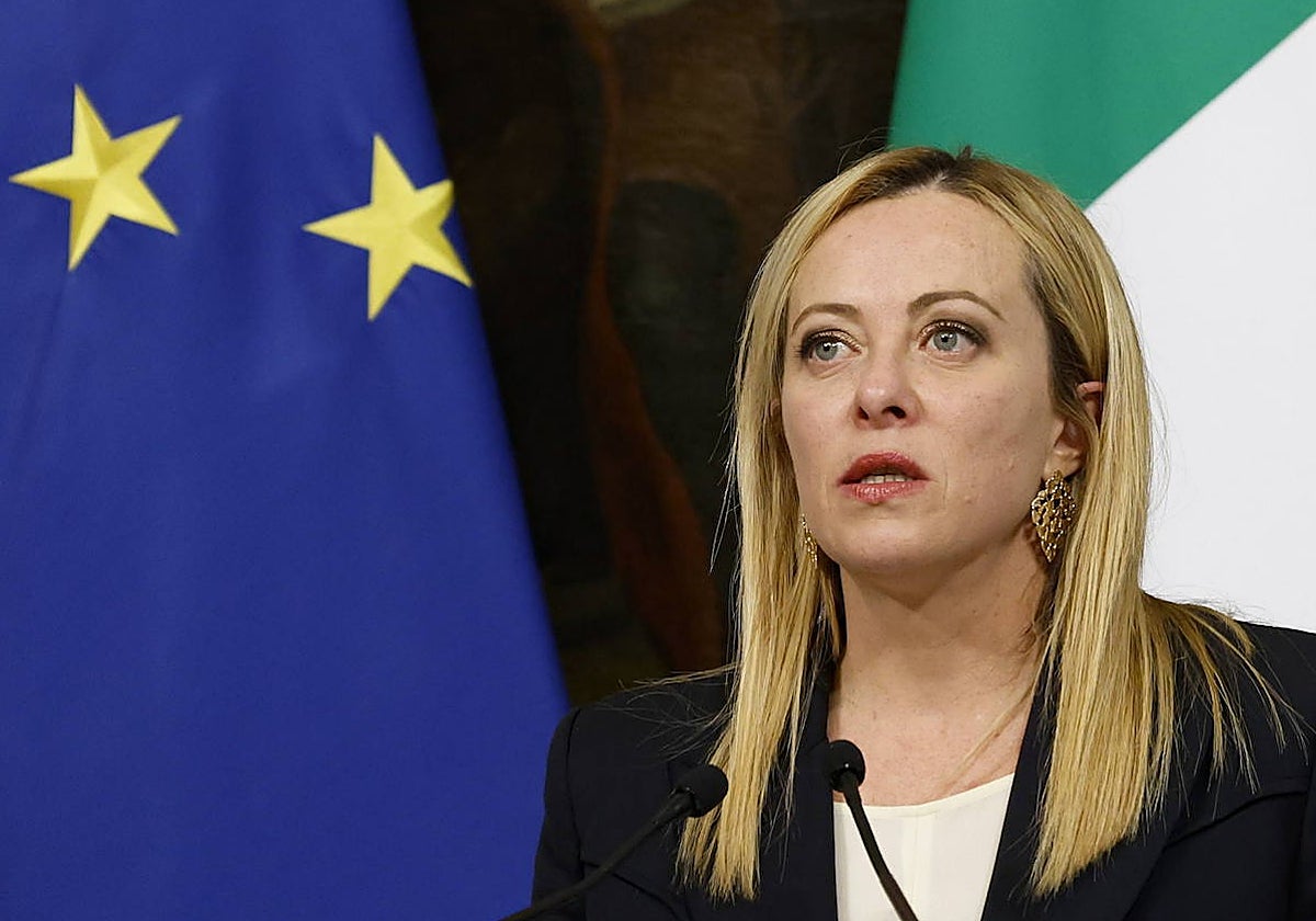 La primera ministra italiana, Giorgia Meloni