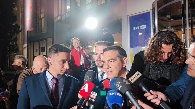 El ex primer ministro y principal opositor, Alexis Tsipras