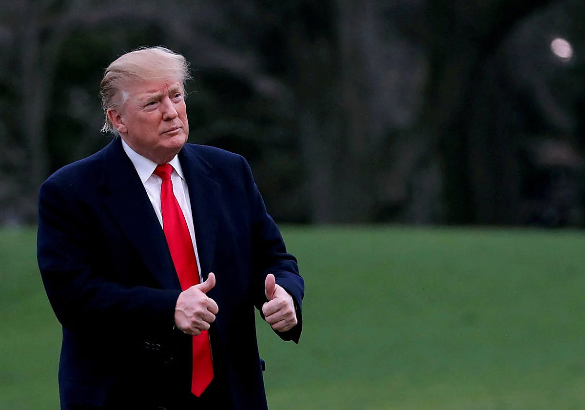 Donald Trump en una imagen en la Casa Blanca en 2019