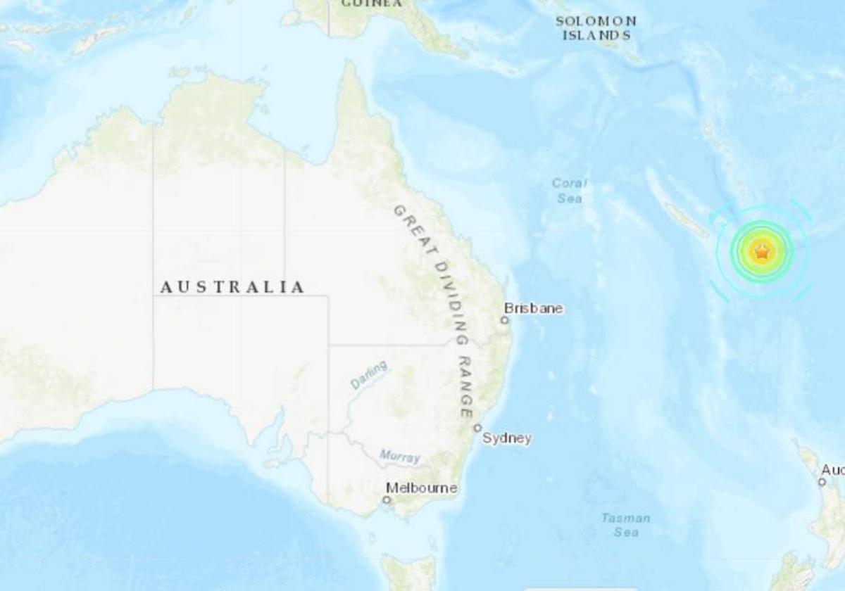 Epicentro del terremoto