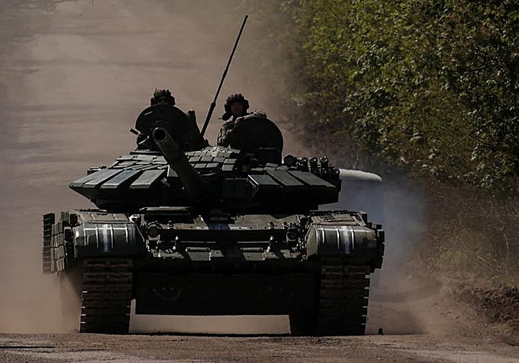 Imagen de un tanque ucraniano para este país.