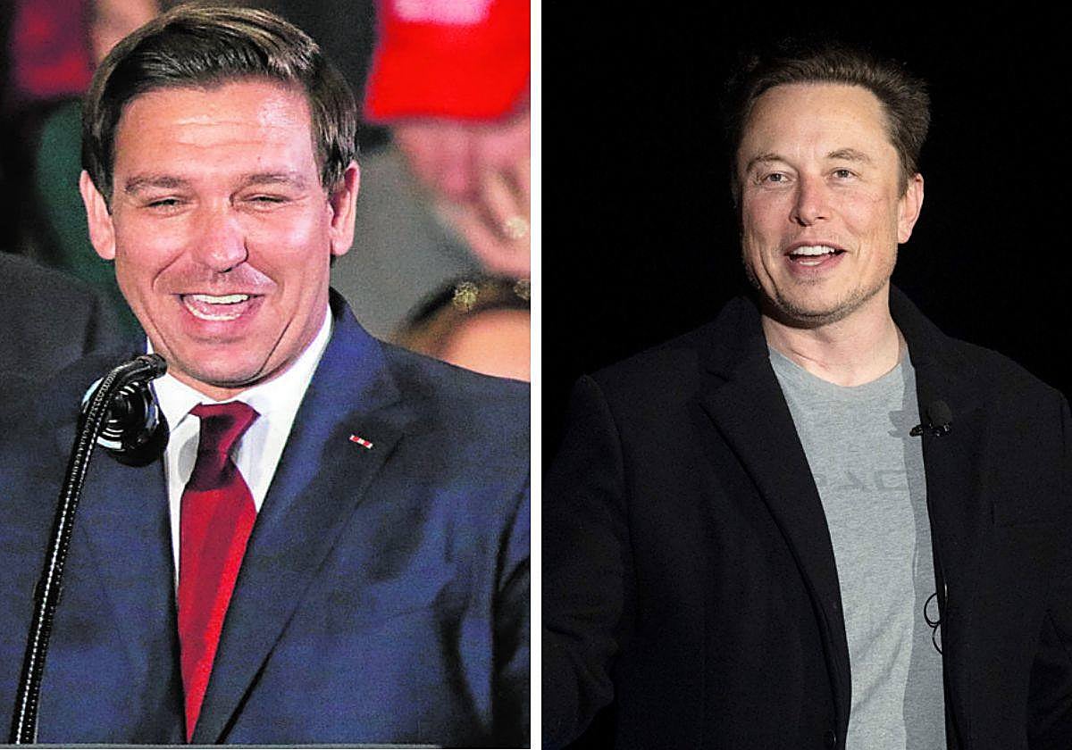 Ron DeSantis y Elon Musk