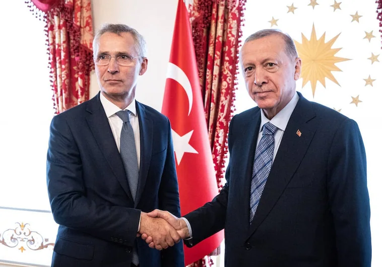 NATO Secretary General Jens Stoltenberg meets Turkish President Recep Tayyip Erdogan