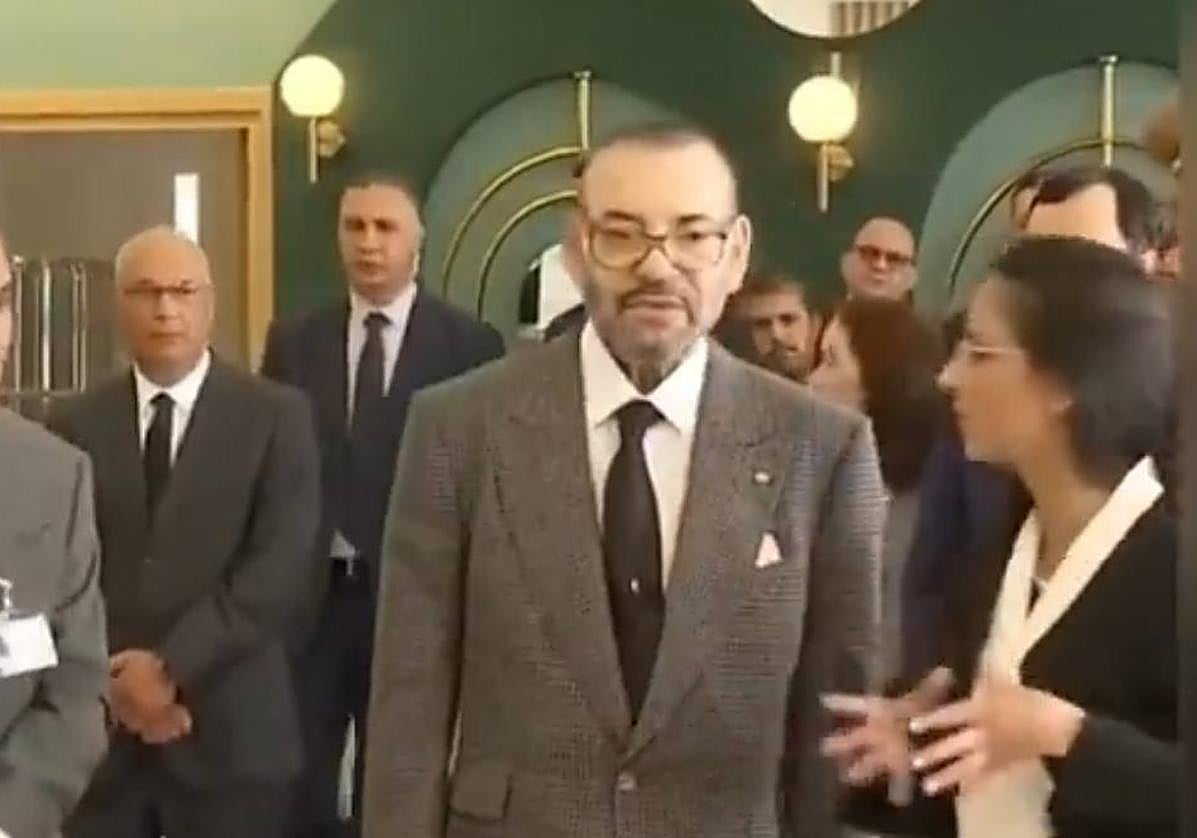 Mohamed VI, durante una de sus últimas apariciones públicas