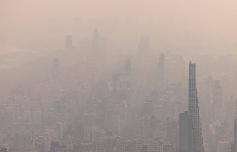 Vista aérea de la ciudad de Nueva York