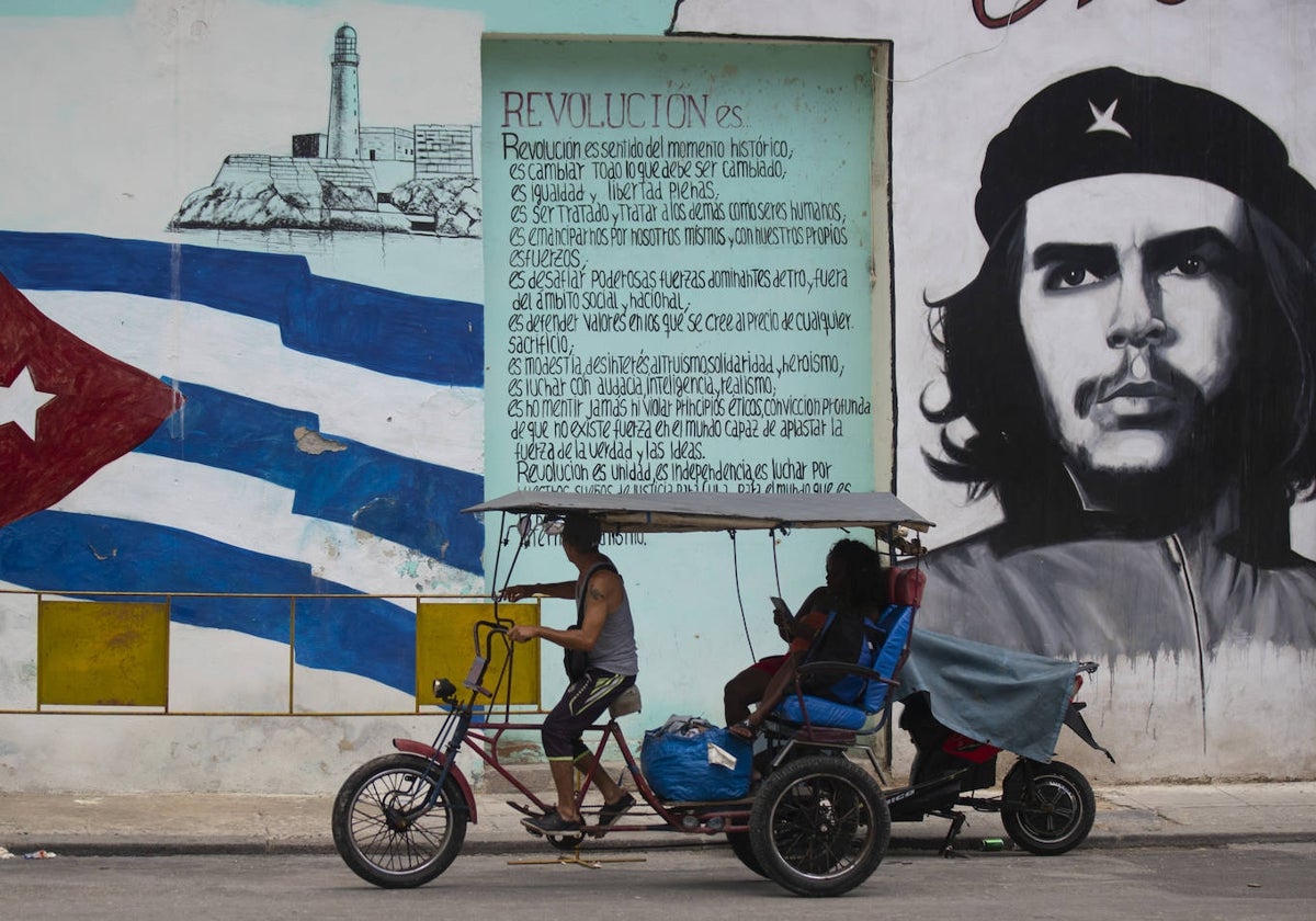 Mural en una calle de La Habana, capital de Cuba