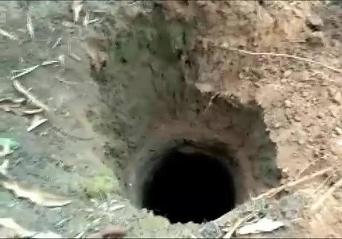 Una imagen de archivo de un pozo en India