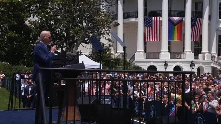 Joe Biden rinde homenaje al Mes del Orgullo LGTBi en la Casa Blanca