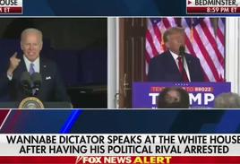 La cadena Fox llama a Biden «aspirante a dictador» mientras Trump daba el discurso por su imputación