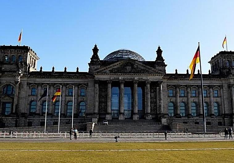 Fachada de la sede del Bundestag, en Berlín