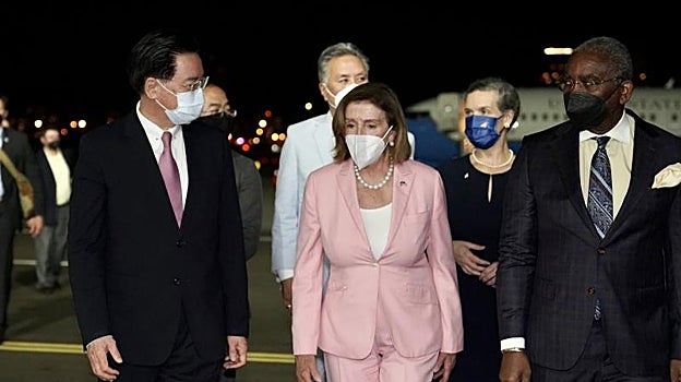 Pelosi llega a Taiwán en agosto de 2022