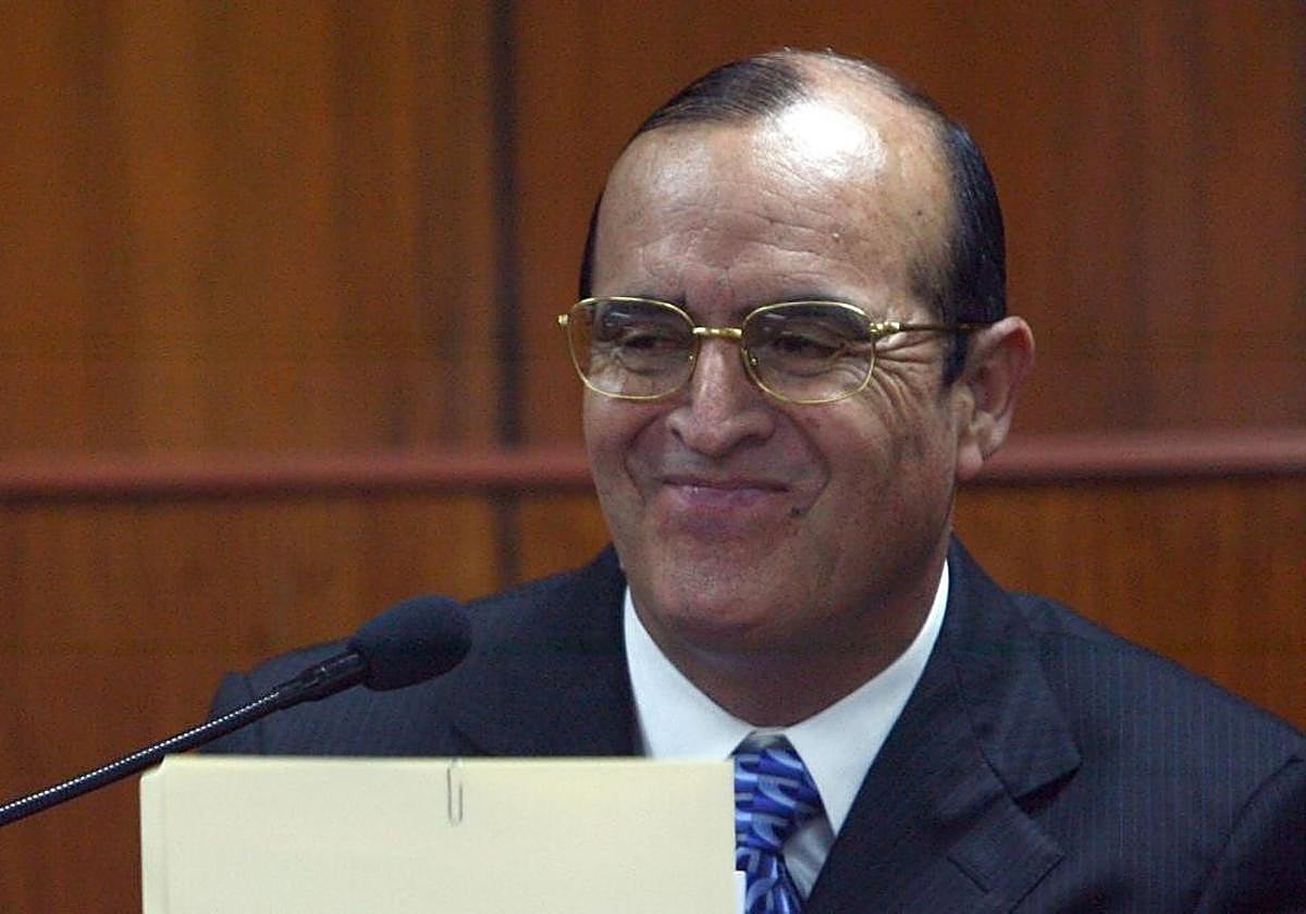 Vladimiro Montesinos, durante el juicio a Alberto Fujimori, en 2008