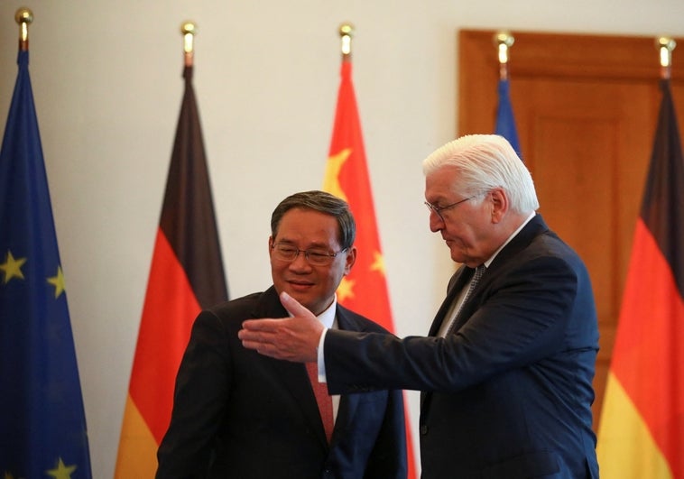 El Presidente alemán Frank Walter Steinmeier recibe al Primer Ministro chino Li Qiang para mantener conversaciones en Berlín