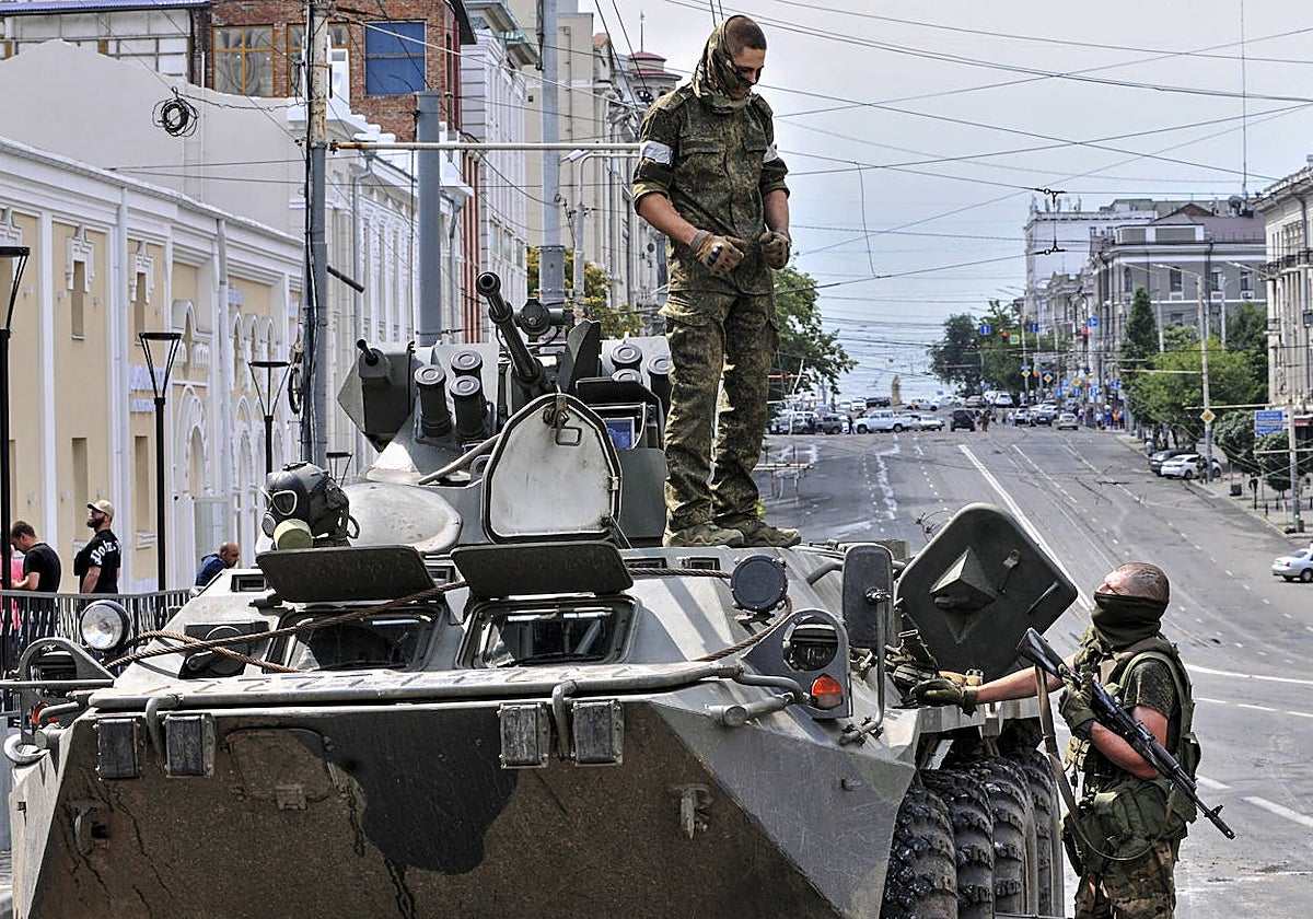 El grupo Wagner reclama el control de sitios clave en Rostov