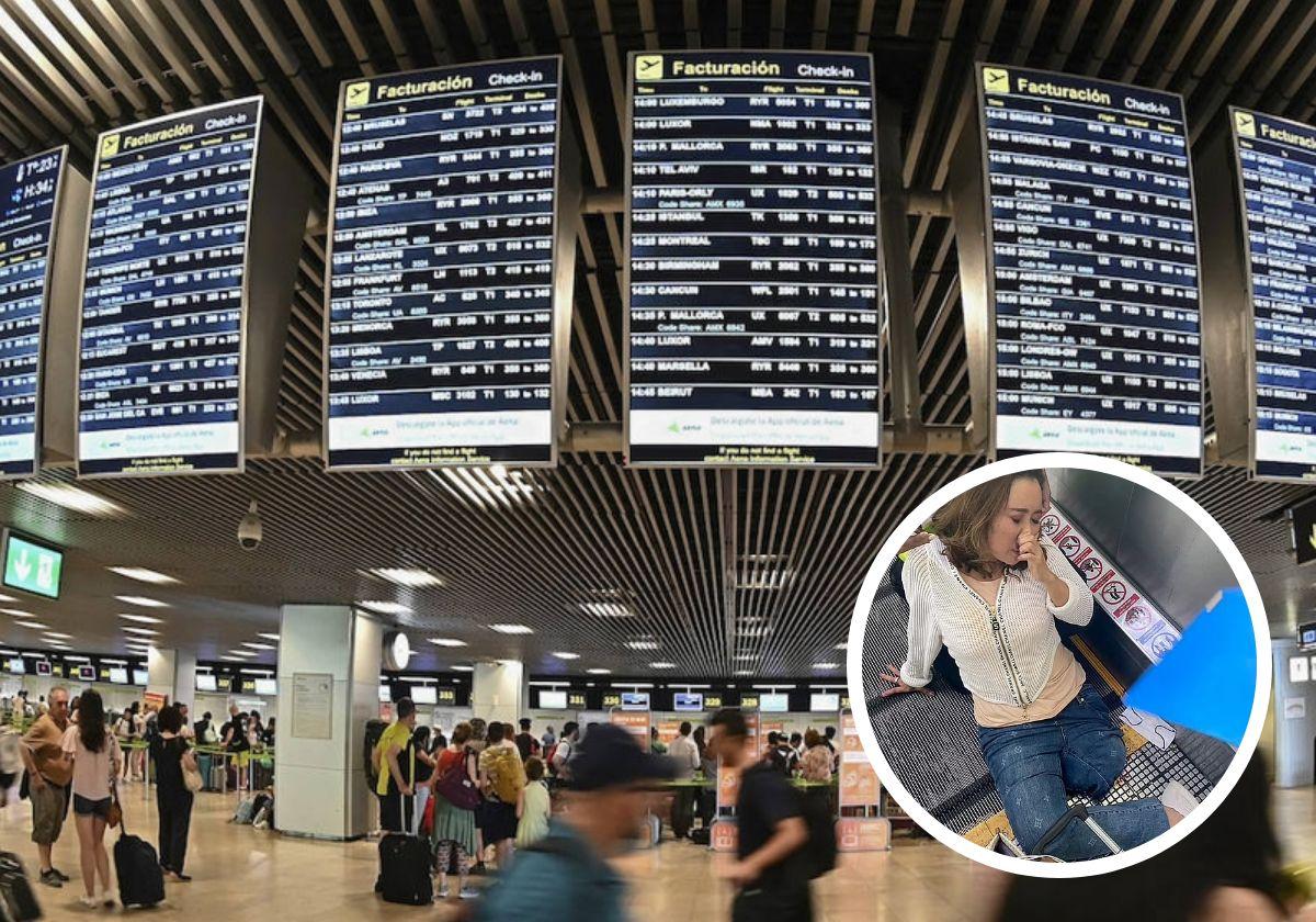 Una mujer pierde la pierna al quedar atrapada en una cinta mecánica del aeropuerto de Bangkok