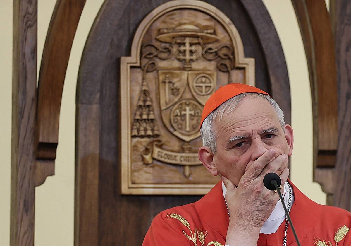 Matteo Zuppi preside una misa en la Catedral de la Inmaculada Concepción de la Santísima Virgen María en Moscú
