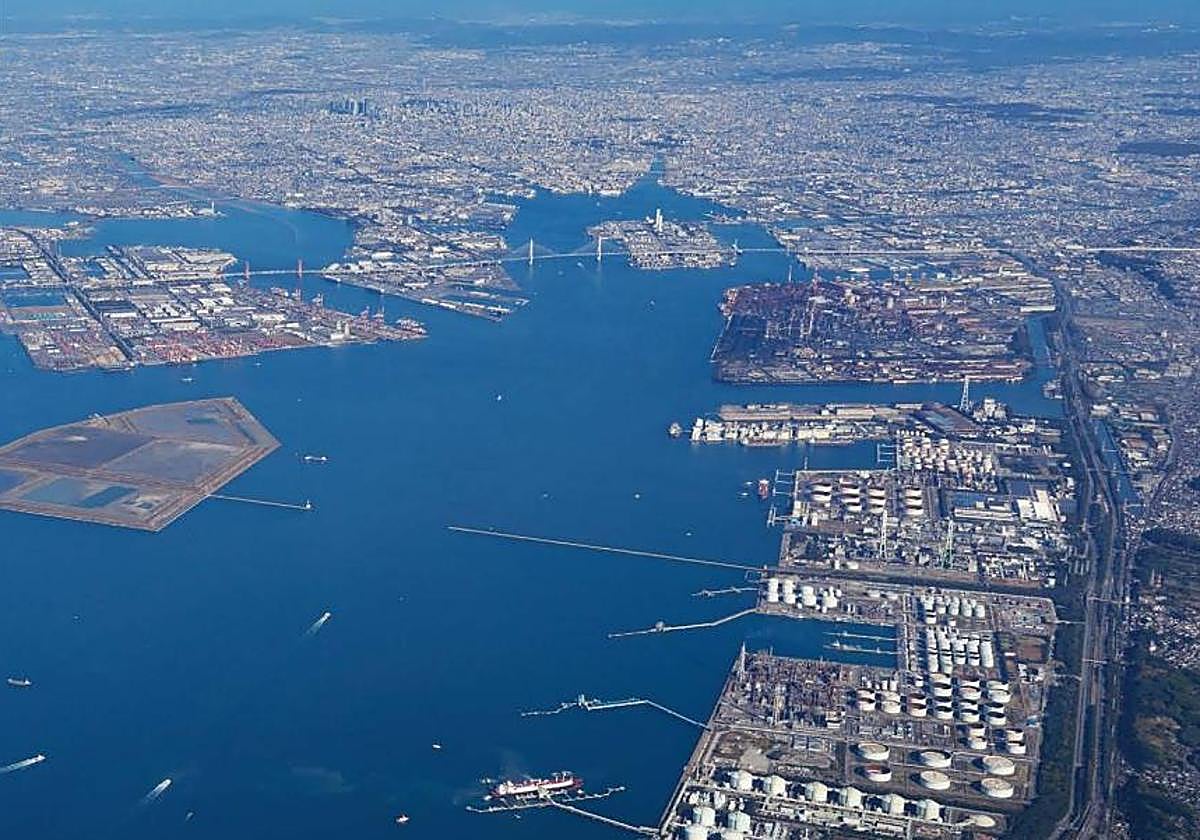 Puerto de Nagoya, en Japón